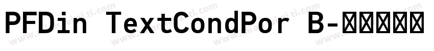 PFDin TextCondPor B字体转换